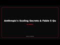 Anthropic's Scaling Secrets & Fable 5 Quirks