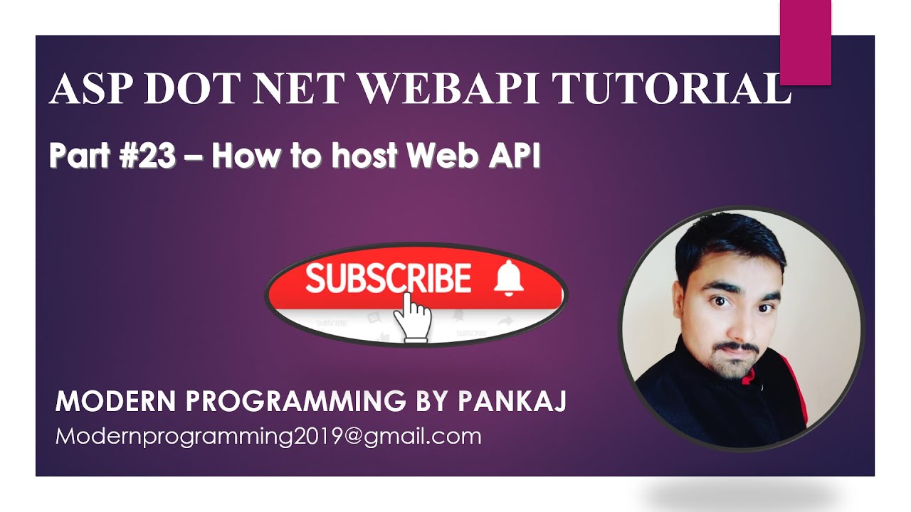Part 23 How to host Web API - YouTube