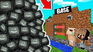 RETO DE LA BASE VS 1000000 TV MAN 😨😱 BASE BEBE NOOB VS TV MAN en MINECRAFT