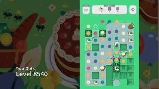 Two Dots Level 8540 Gameplay (no boosters used) ⭐️⭐️⭐️