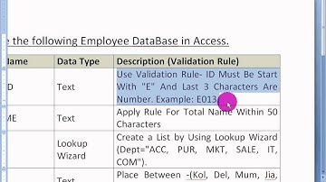 MS Access Tutorial in Bengali (Part-3) Salary Sheet Table Creation and Validation Rule