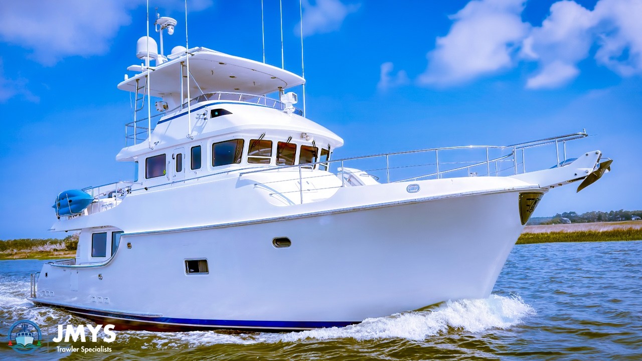 ⁣$1.375 Million Trawler Tour : 2008 Nordhavn 55