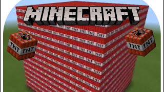 EXPLODING A 15x15 SOLID CUBE OF TNT!! (Hand Built)