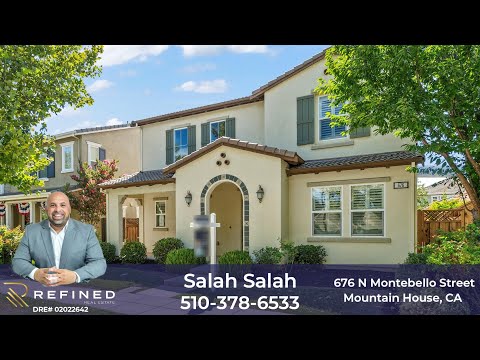 676 N Montebello Street, Mountain House, CA home video tour