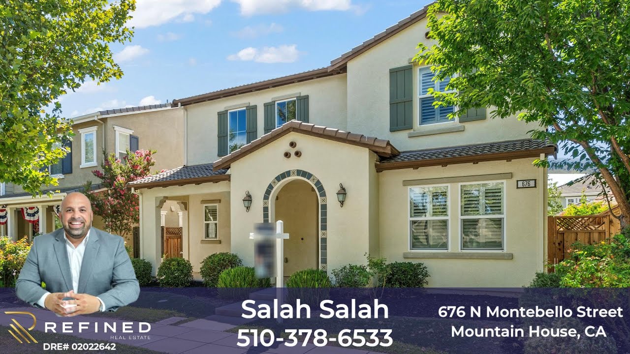 Gorgeous Home for Sale: 676 N Montebello Street, Mountain House, CA  95391