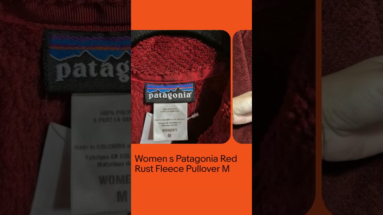 Women's Patagonia Red Rust Fleece Pullover M