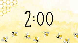 2 minute timer. Bee Background. No music (soft piano notes at the end) screenshot 5