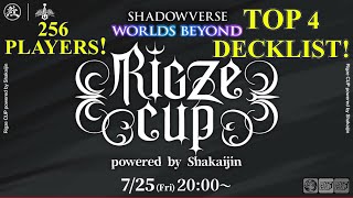 256 Man Event Topping Lists! Rigze Cup Top 4 Shadowverse Worlds Beyond