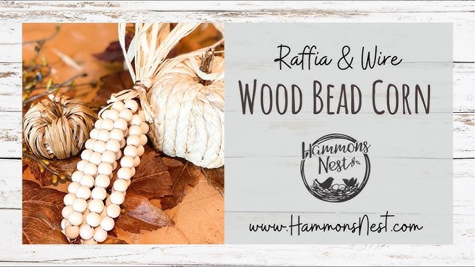 RAE DUNN INSPIRED CHRISTMAS I Wood Bead GARLAND DIY