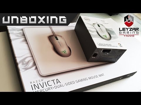 My Old Mouse Broke - Razer Lancehead Tournament Edition & Invicta Mouse Pad Unboxing (Mercury White)