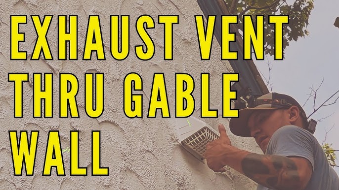 How To Vent A Bathroom Exhaust Thru The Gable Wall You - Venting Bathroom Fan Thru Roof How To Vent A Bathroom Exhaust Thru The Gable Wall You - Venting Bathroom Fan Thru Roof