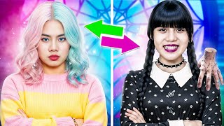 Download Lagu Wednesday Addams Vs Enid! Disney Princess Swap Life MP3