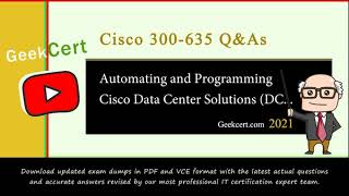 [2021] Latest Cisco 300-635 exam questions and answers and exam dCiscoount codes