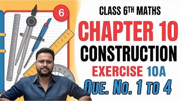 Class 6 Maths | RS Aggarwal Chapter 10 Construction Q1 to Q4 | New Edition | Full Explanation
