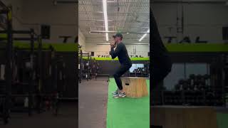 Goblet box squat