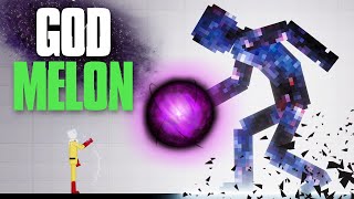 Saitama vs GOD Melon [GOD Cube Power]  People Playground 1.27