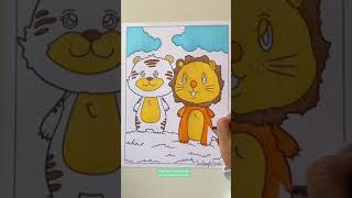 Tiger Coloring Page (Super Cute!) #shorts Tiger Coloring Page (Super Cute!) #shorts