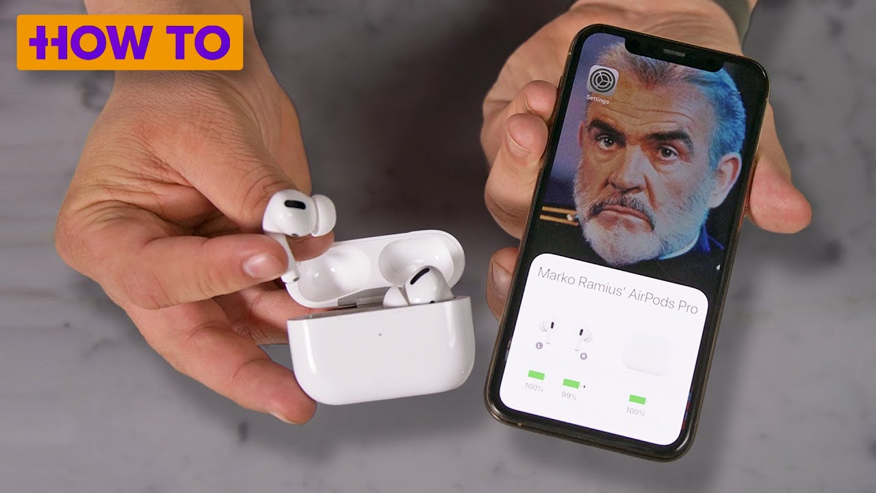 vejkryds timeren kål How to set up and use Apple AirPods Pro - YouTube