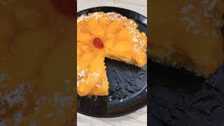 ¡El postre que ME PIDE MI ESPOSO! 😱 Torta Invertida de Durazno 🍑 #recetas #bizcochofacil