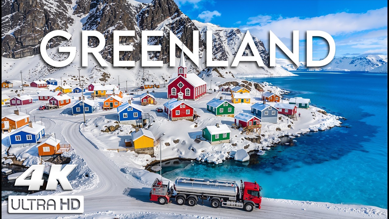Greenland Winter 4K ❄️ Arctic Ice Fjords & Ultimate Relaxing Nature Film