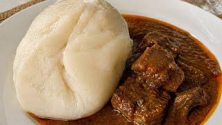 Making semo swallow (tuwon semo for beginners) Semovita/ Semolina sticky semo.. 