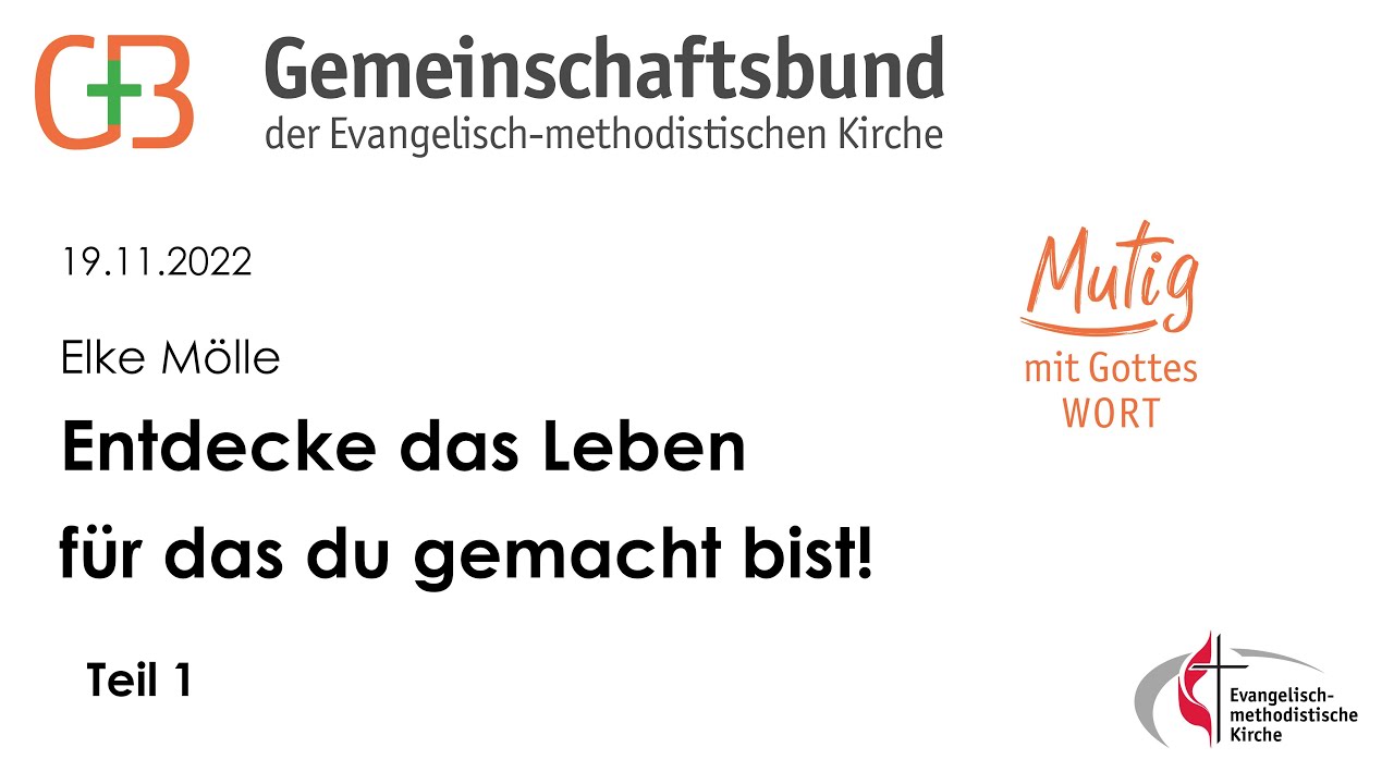Glaubenstage 2022: Entdecke das Leben für das du gemacht bist | Teil 1
