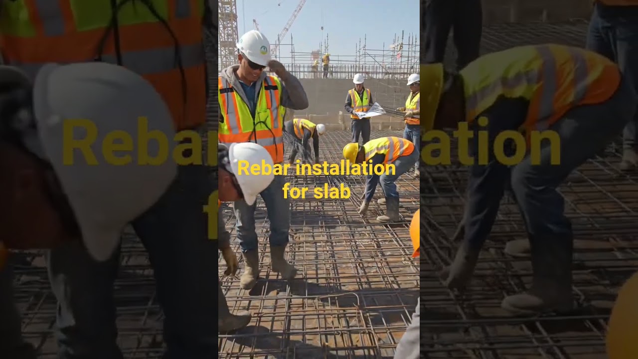 Монтаж арматуры для плиты перекрытия 