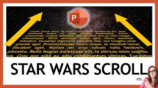 Create the Star Wars Opening Crawl/Text Scrolling Effect in PowerPoint | Bring The Force to Slides!