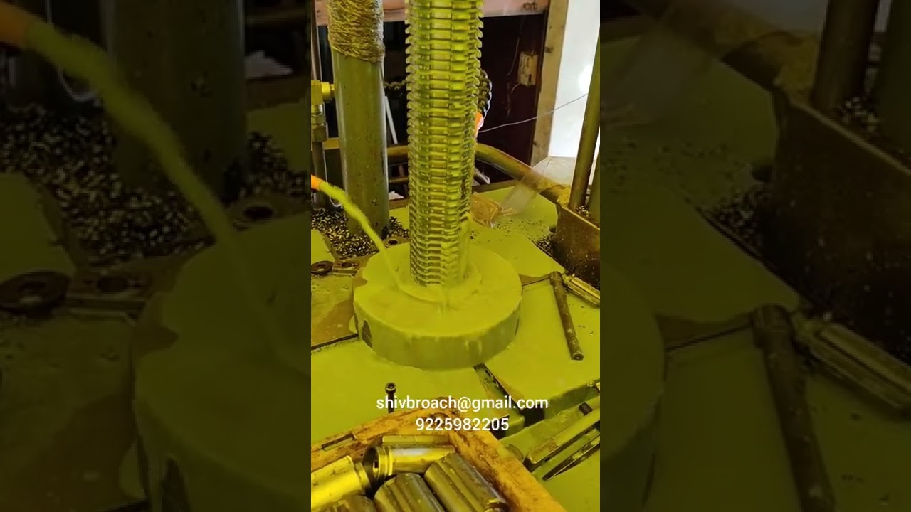 vertical broaching machine 16ton load with auto retriever (6 spline broach)