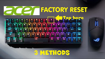 How to Restore RESET Any ACER Laptop or Desktop (Spin TravelMate Enduro Urban Veriton Windows 11 10)