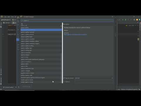 opencv autocomplete not working on pycharm