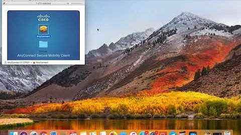 Setup Cisco AnyConnect in Mac OS