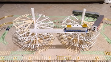 Fully 3D-Printed 1:90 Train and Railway System