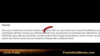Cashtasks Review - IMPORTANT watch this Cash Tasks Review NOW!