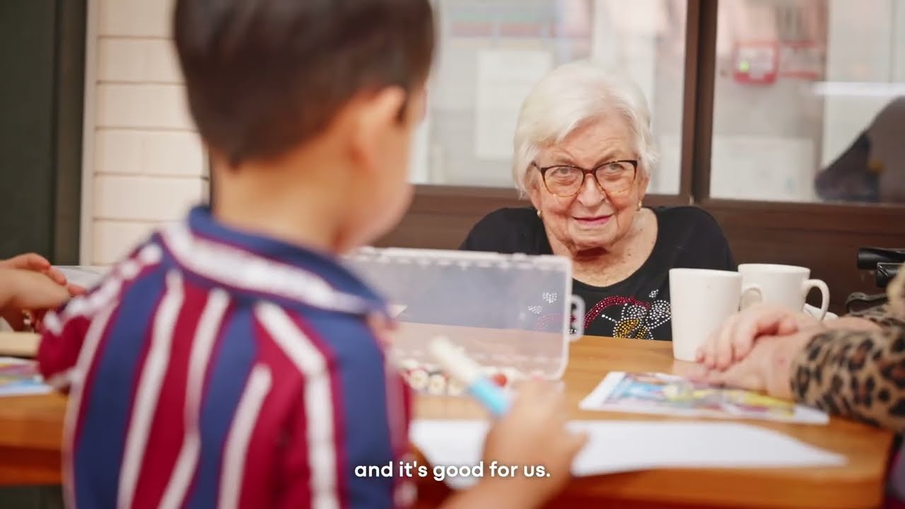 Prep students bring joy to Abri Residential Aged Care Home