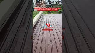 0.55mm Nut brown Aluminum Long Span Roofing Project in Gbetu Lagos State #fypシ #construction