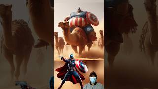 fat superheroes riding a camel part 2💥Avengers vs DC-All Marvel Characters #avenger #marvel #dc #ai