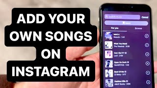 How To Add Your Own Songs On Instagram Story! (2024)