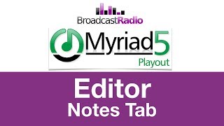 Editor 6 - Notes Tab