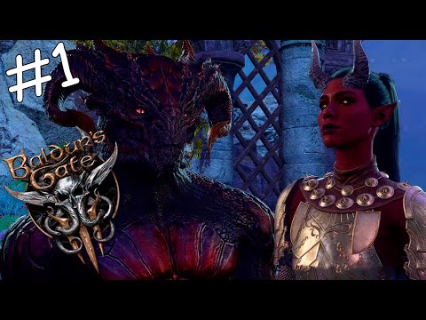 (Baldur's Gate 3) #1 / Прохождение за Драконорождённого Варвара