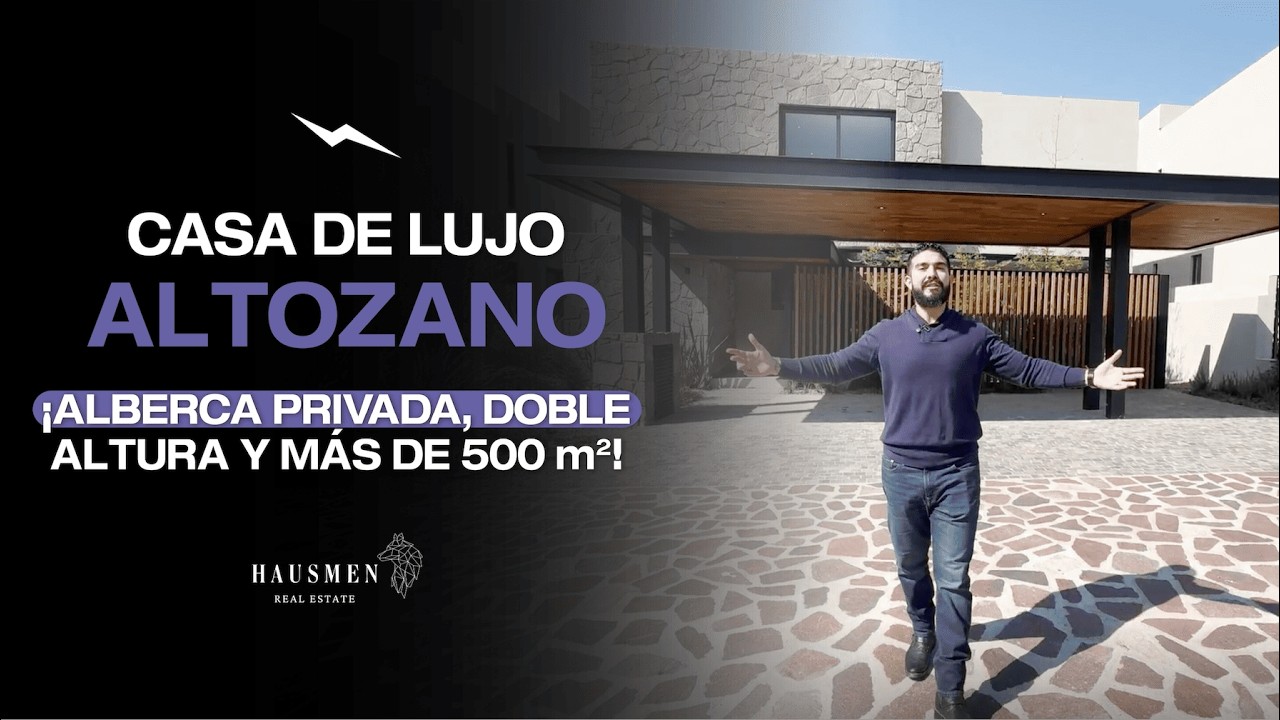 ¡ALBERCA PRIVADA, DOBLE ALTURA Y MÁS DE 500 m²! | CASA DE LUJO EN ALTOZANO