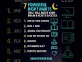 7 Night Habits That Will Reset Your Brain Success Success| Transform Your Life Overnight