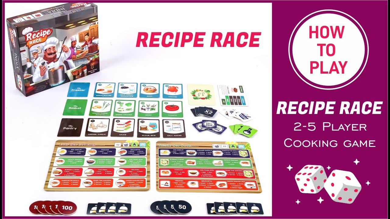 How to Play : Recipe Race (2-5 Player Cooking Game) - YouTube