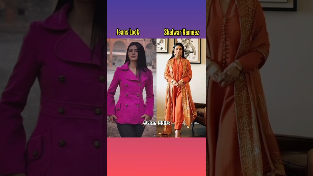 Pakistani actress shlwar Kameez vs jeans 👖- who is slay better? 