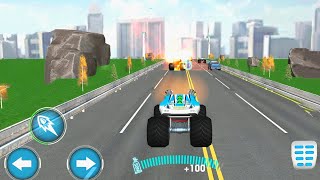 Monster Truck Highway racing with gun - monster truck racing game #gaming #monstertruck screenshot 5