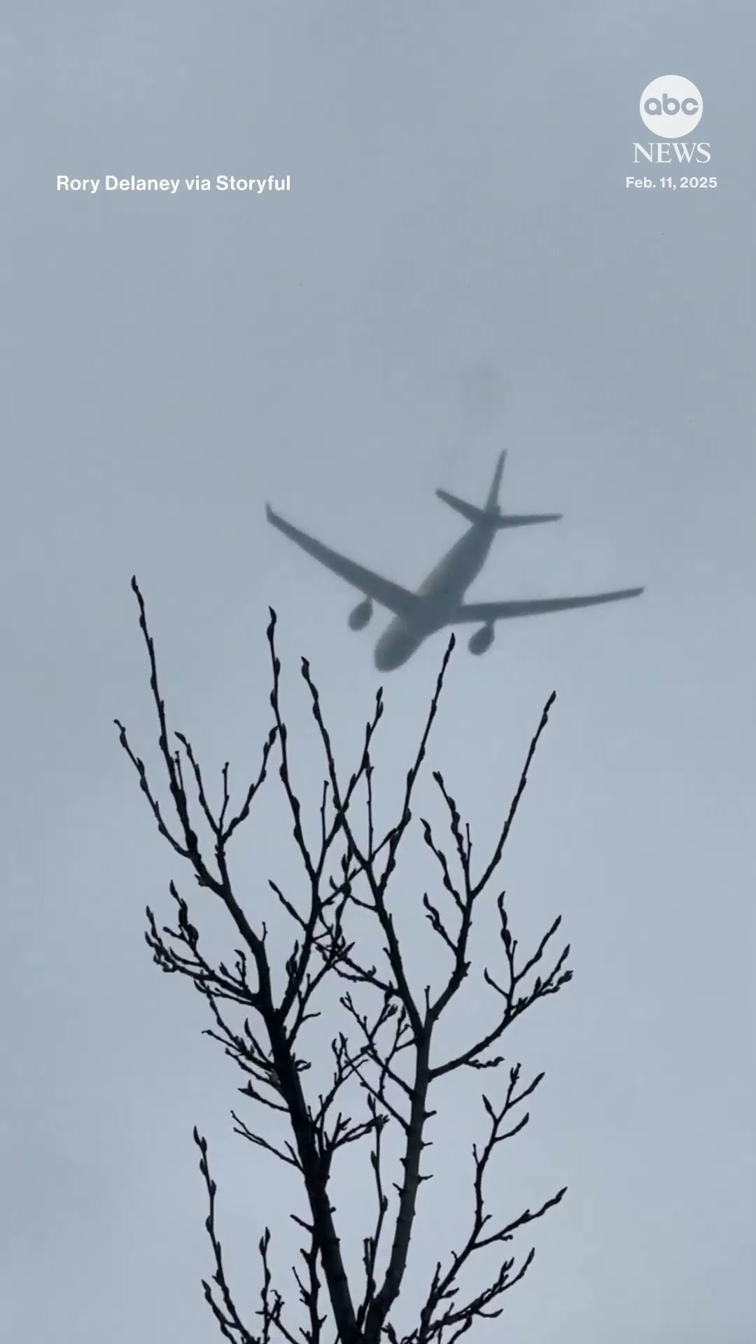 Flames shoot out of jet flying over Dublin