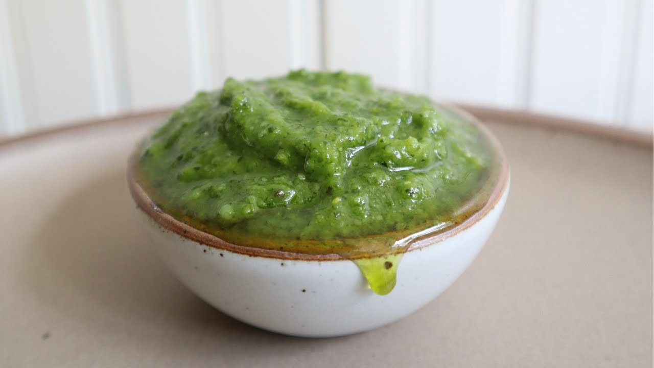 Homemade Basil Pesto Recipe YouTube