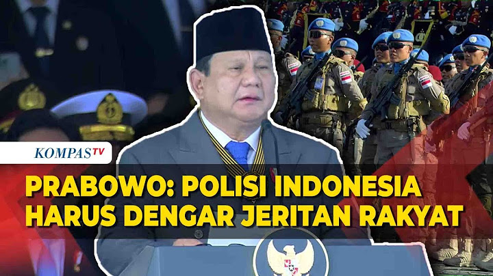 [FULL] Pidato Presiden Prabowo di HUT ke-79 Bhayangkara, Senang Polisi Ikut Terlibat MBG