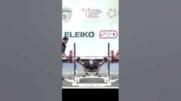 World Masters 2 Record Bench Press Classic with 186 kg by Daniel Fernandez URU in 83kg class