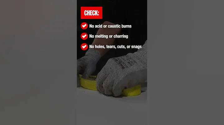 How To Perform a Synthetic Web Sling Inspection #shorts